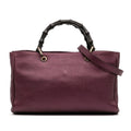 Gucci Medium Calfskin Bamboo Shopper Satchel