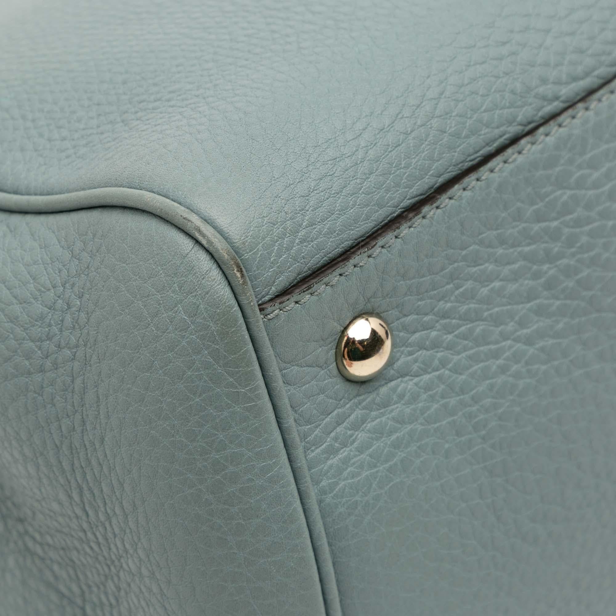 Gucci Medium Calfskin Bamboo Shopper Satchel