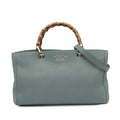 Gucci Medium Calfskin Bamboo Shopper Satchel