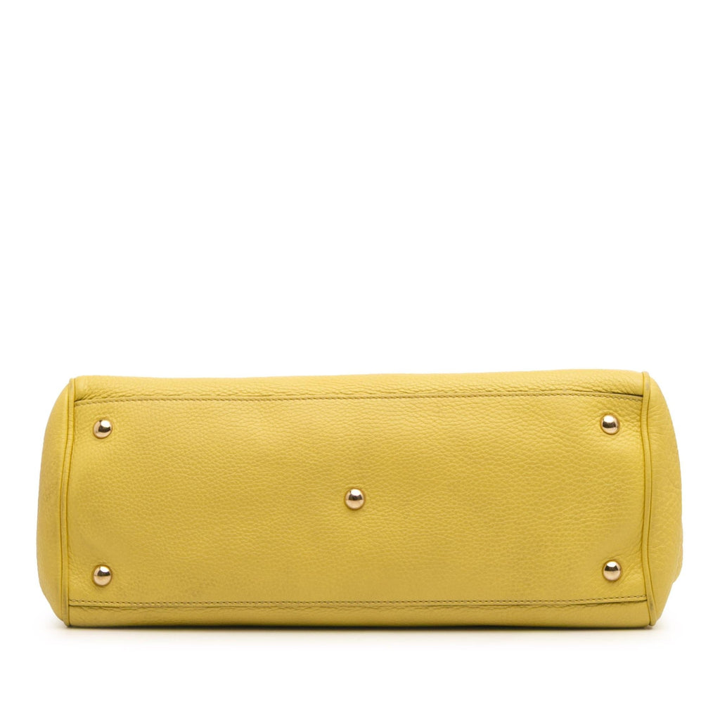 Gucci Medium Calfskin Bamboo Shopper Satchel