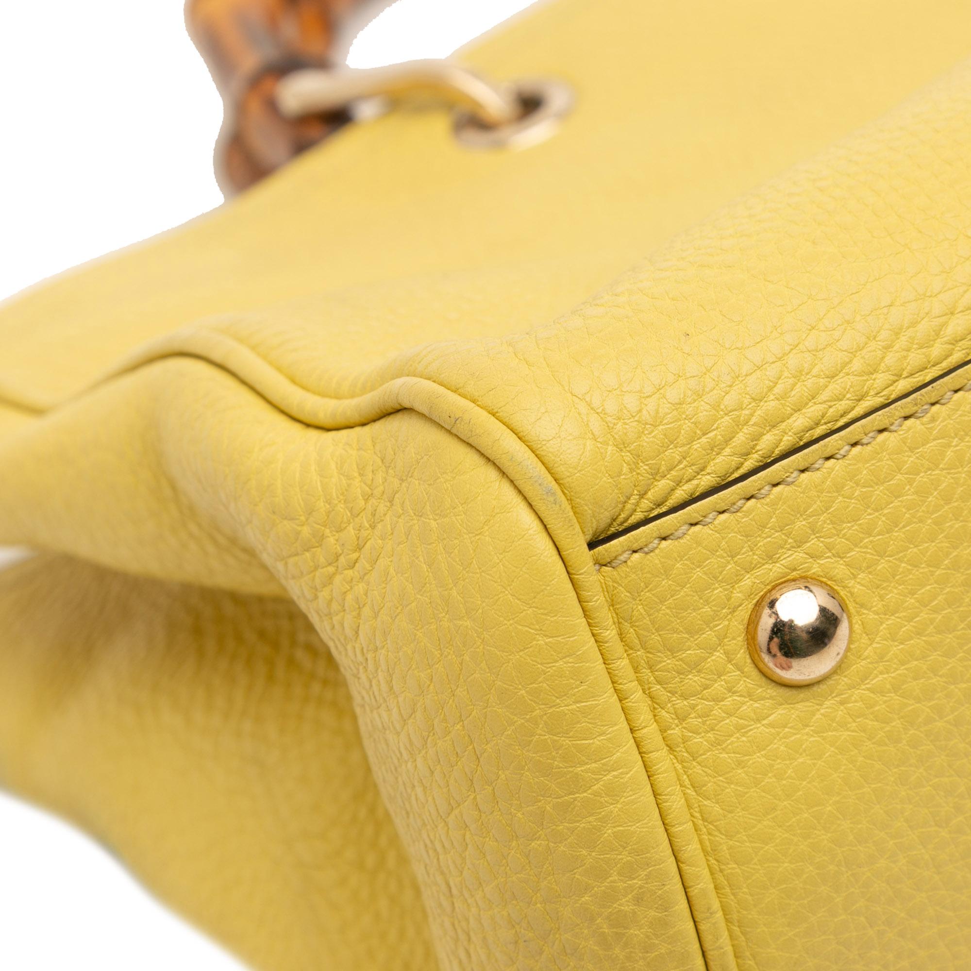 Gucci Medium Calfskin Bamboo Shopper Satchel