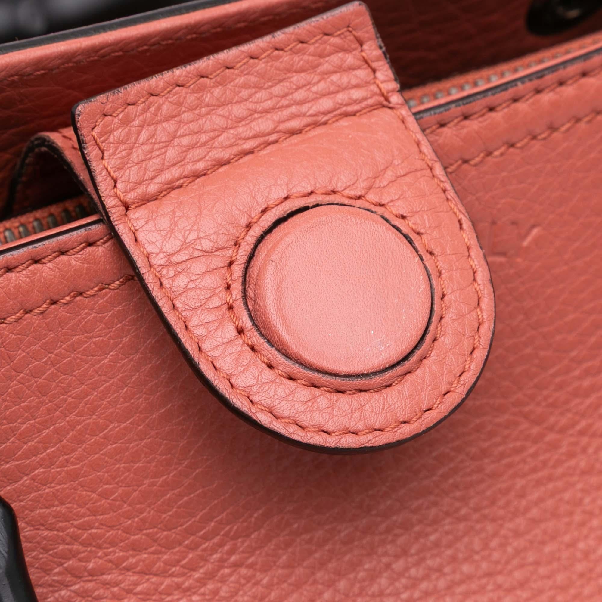Gucci Medium Calfskin Bamboo Shopper Satchel