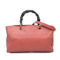 Gucci Medium Calfskin Bamboo Shopper Satchel