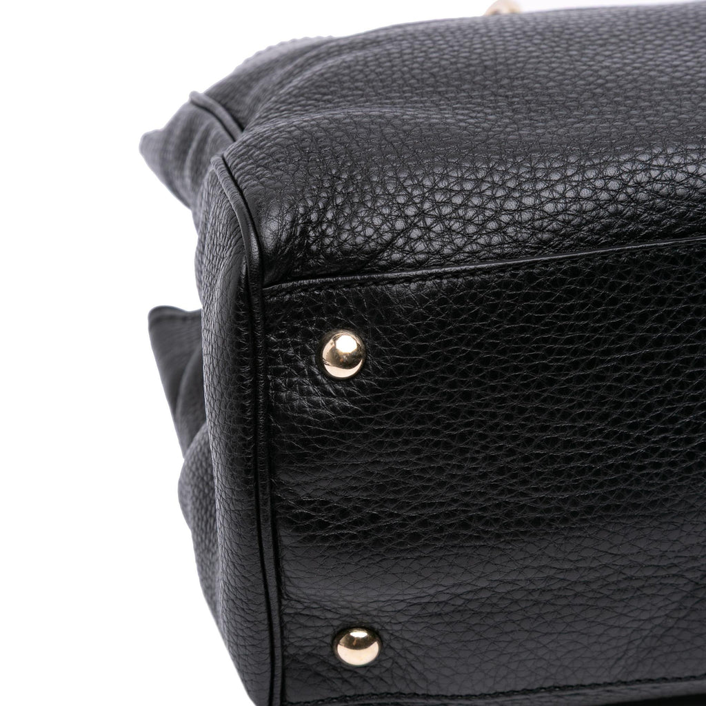 Gucci Medium Calfskin Bamboo Shopper Satchel