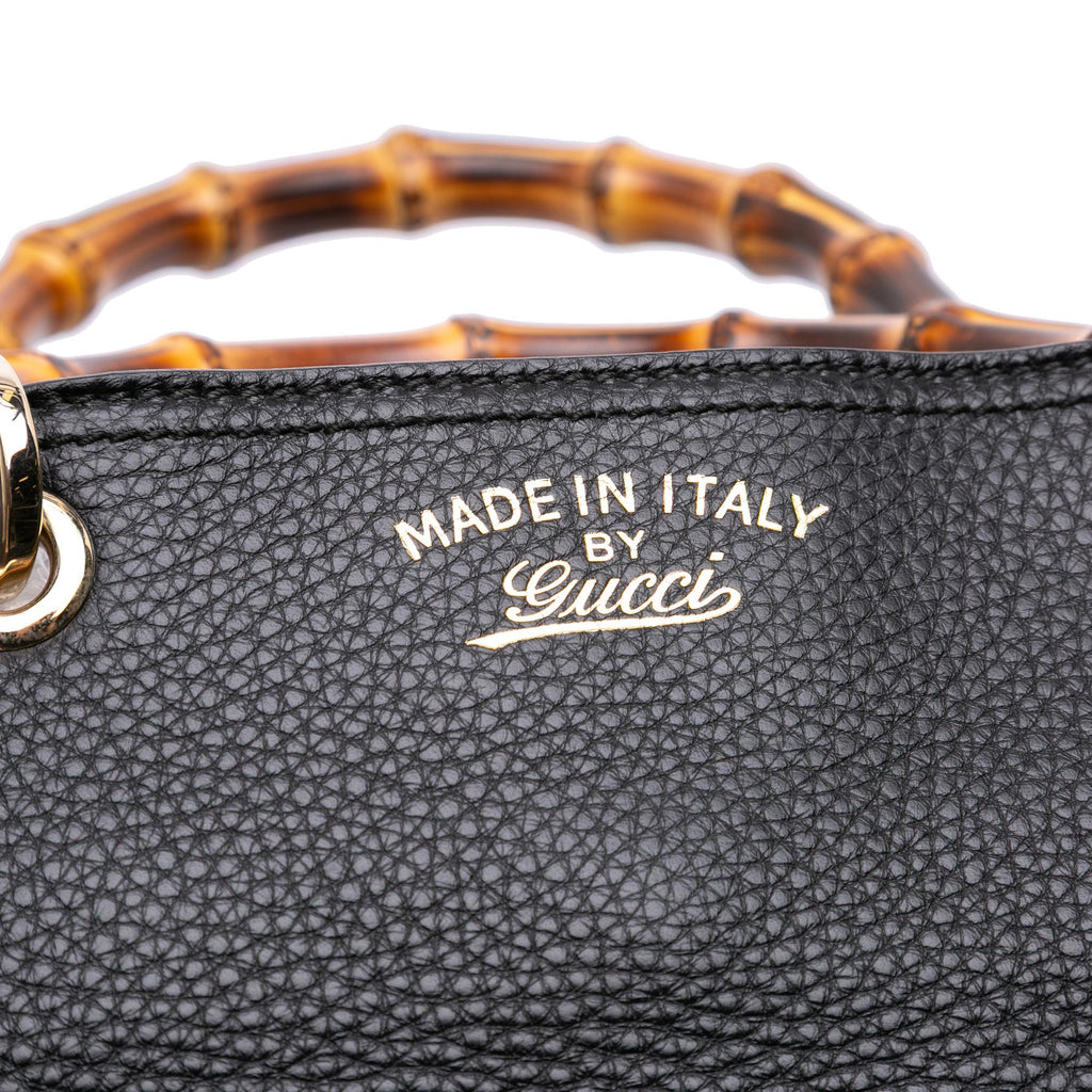 Gucci Medium Calfskin Bamboo Shopper Satchel