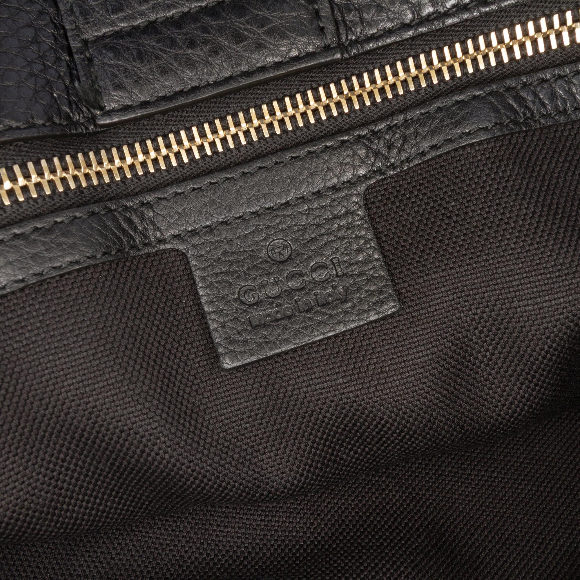 Gucci Medium Calfskin Bamboo Shopper Satchel