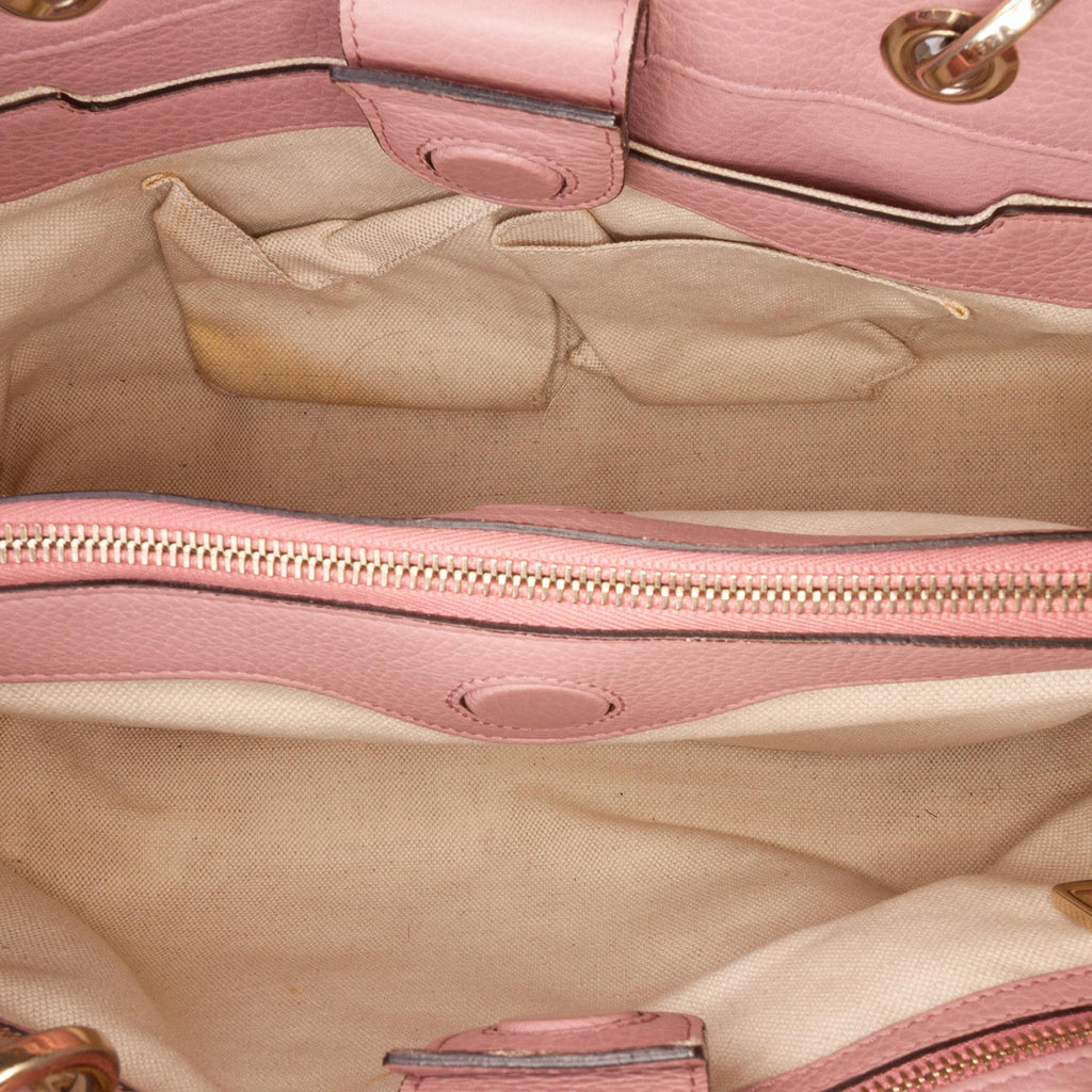 Gucci Medium Calfskin Bamboo Shopper Satchel