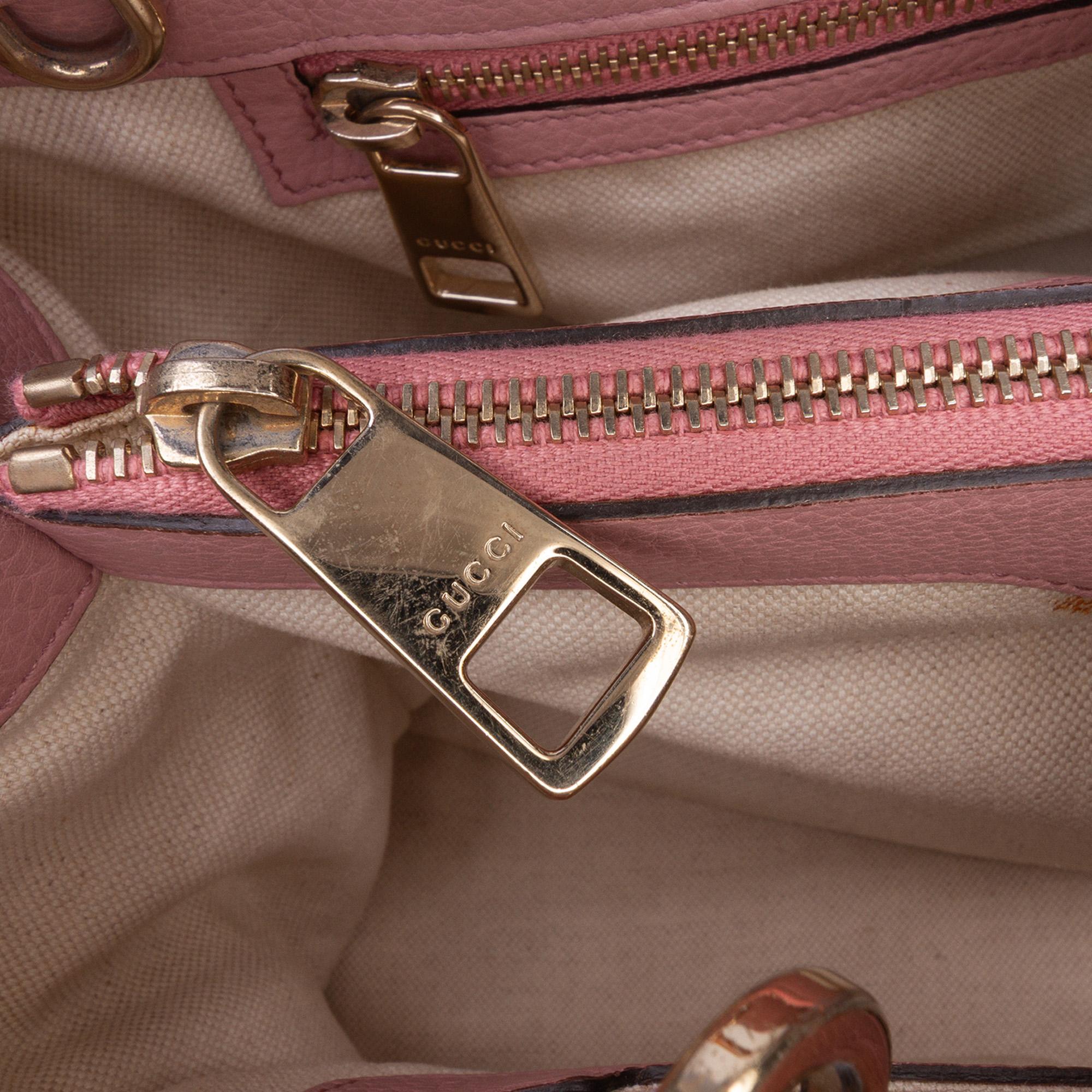 Gucci Medium Calfskin Bamboo Shopper Satchel