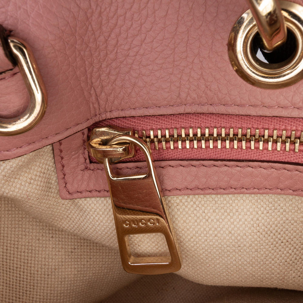 Gucci Medium Calfskin Bamboo Shopper Satchel