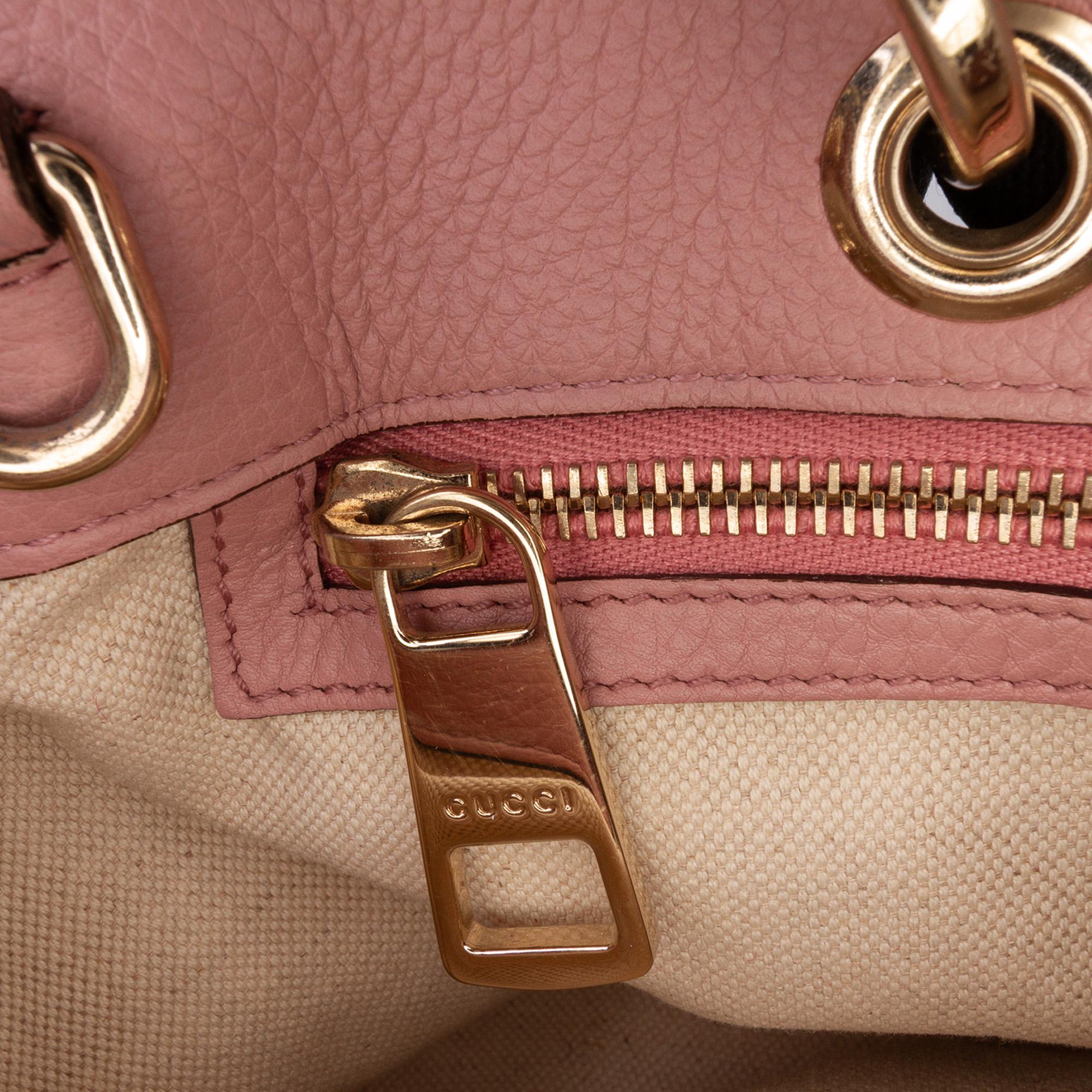 Gucci Medium Calfskin Bamboo Shopper Satchel