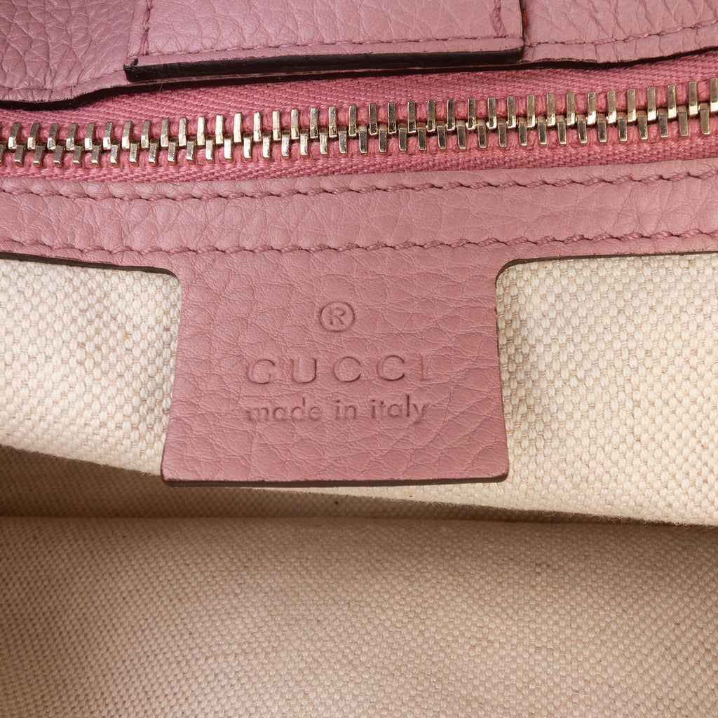 Gucci Medium Calfskin Bamboo Shopper Satchel