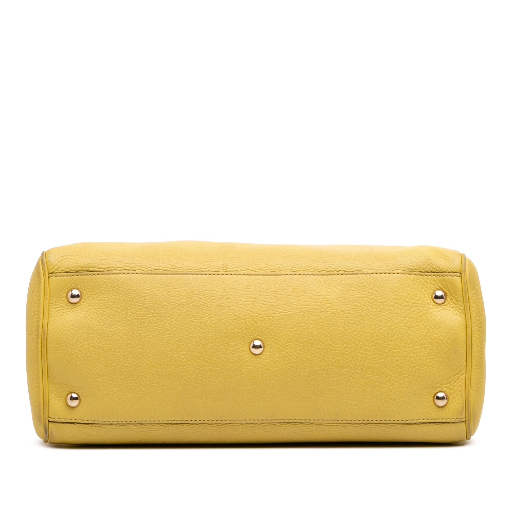 Gucci Medium Calfskin Bamboo Shopper Satchel
