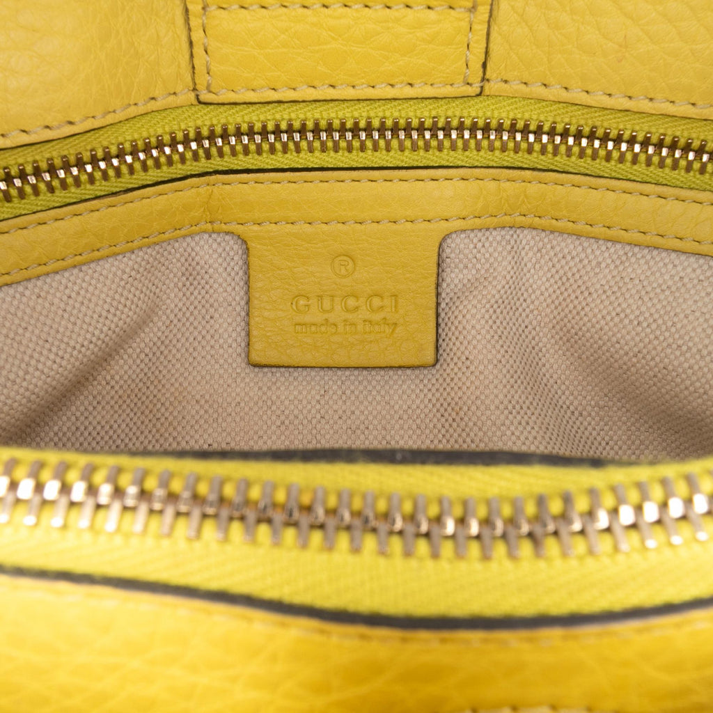 Gucci Medium Calfskin Bamboo Shopper Satchel