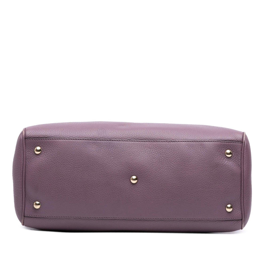 Gucci Medium Calfskin Bamboo Shopper Satchel