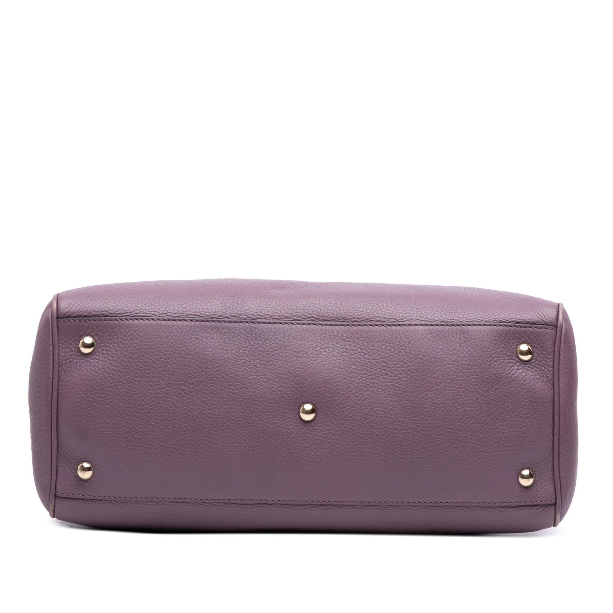 Gucci Medium Calfskin Bamboo Shopper Satchel