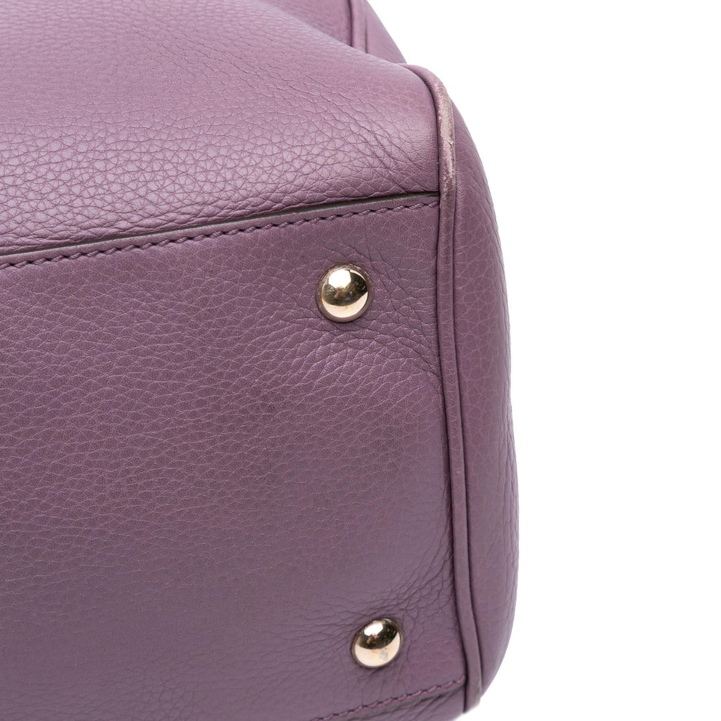 Gucci Medium Calfskin Bamboo Shopper Satchel
