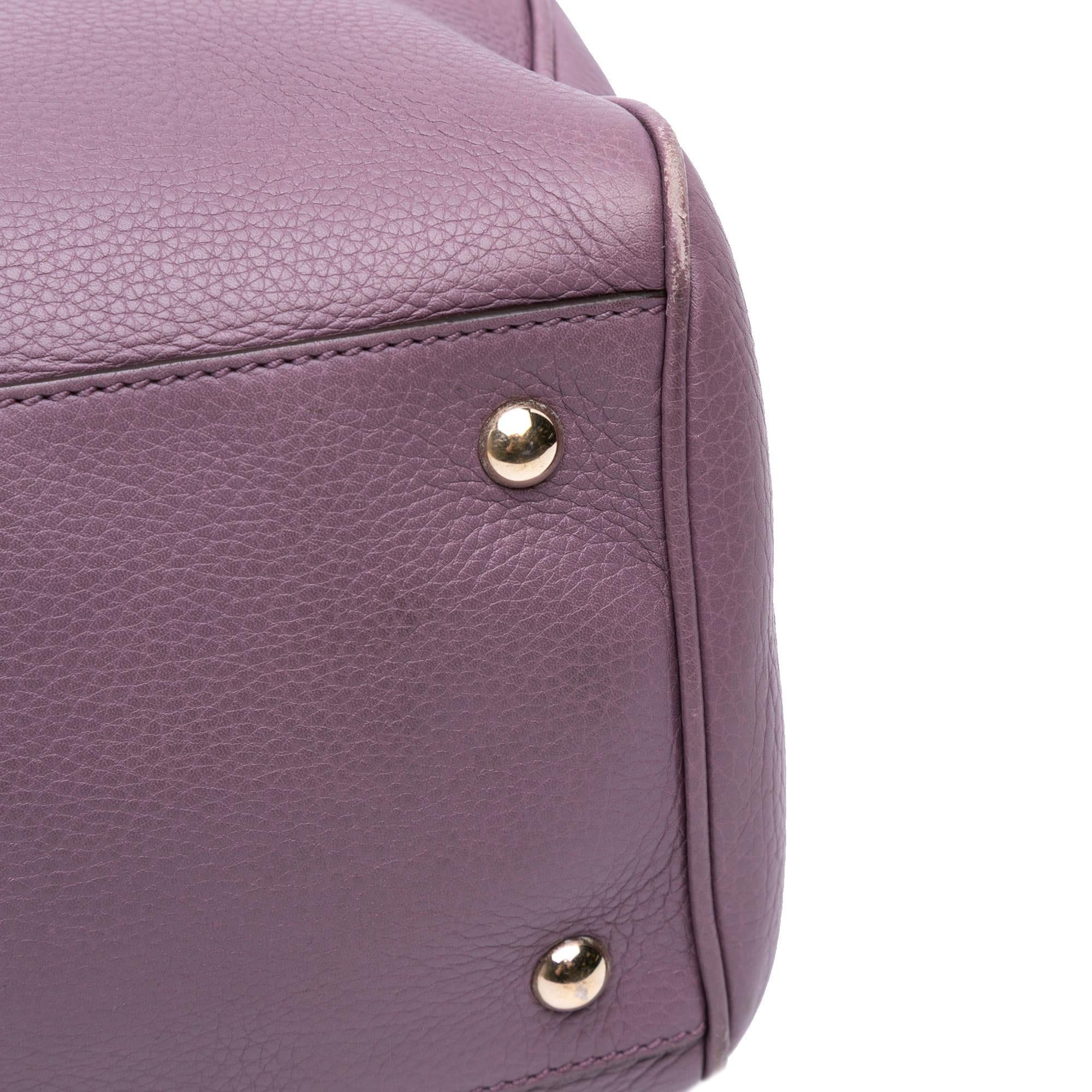 Gucci Medium Calfskin Bamboo Shopper Satchel