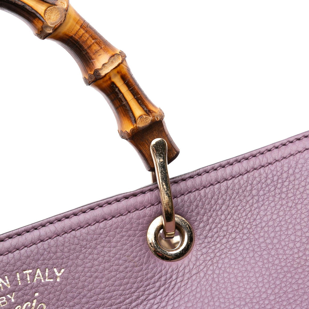Gucci Medium Calfskin Bamboo Shopper Satchel
