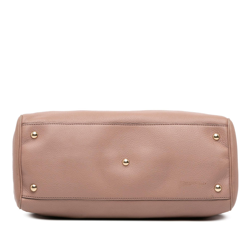 Gucci Medium Calfskin Bamboo Shopper Satchel