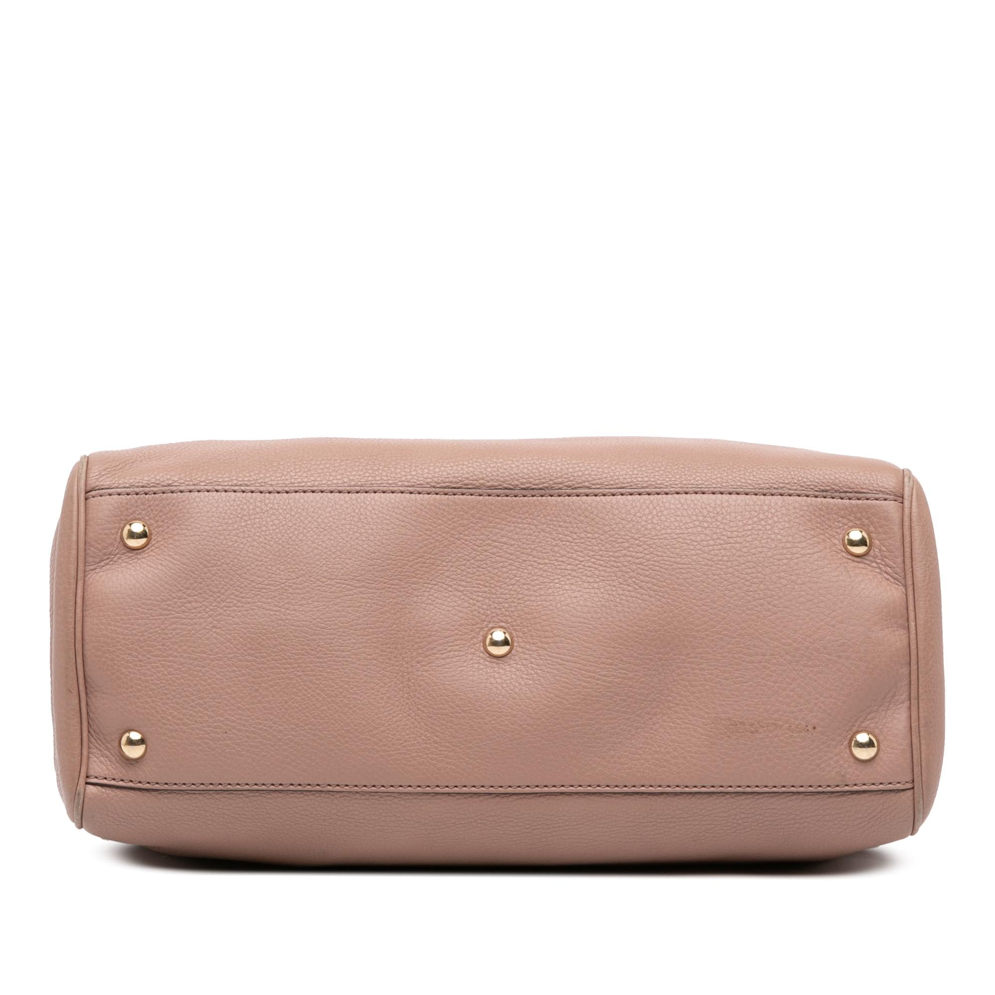 Gucci Medium Calfskin Bamboo Shopper Satchel