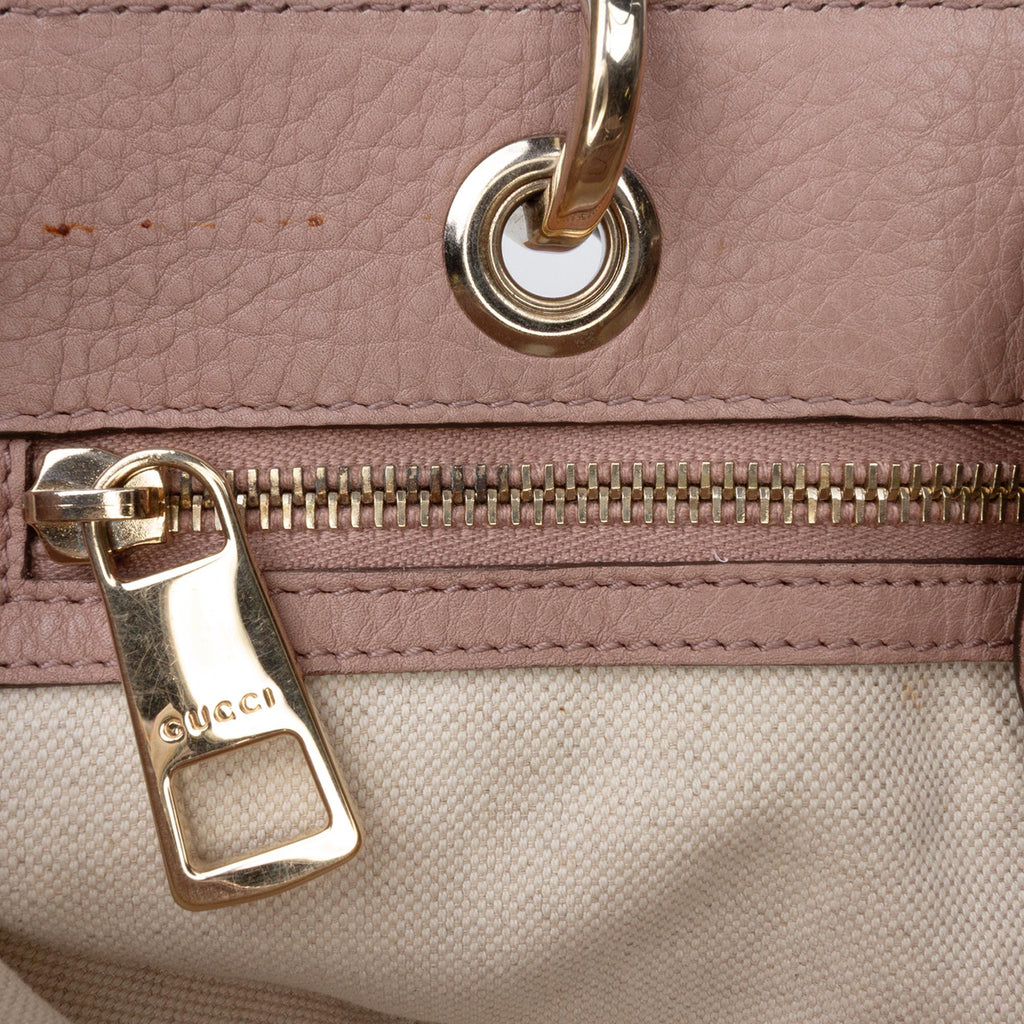 Gucci Medium Calfskin Bamboo Shopper Satchel