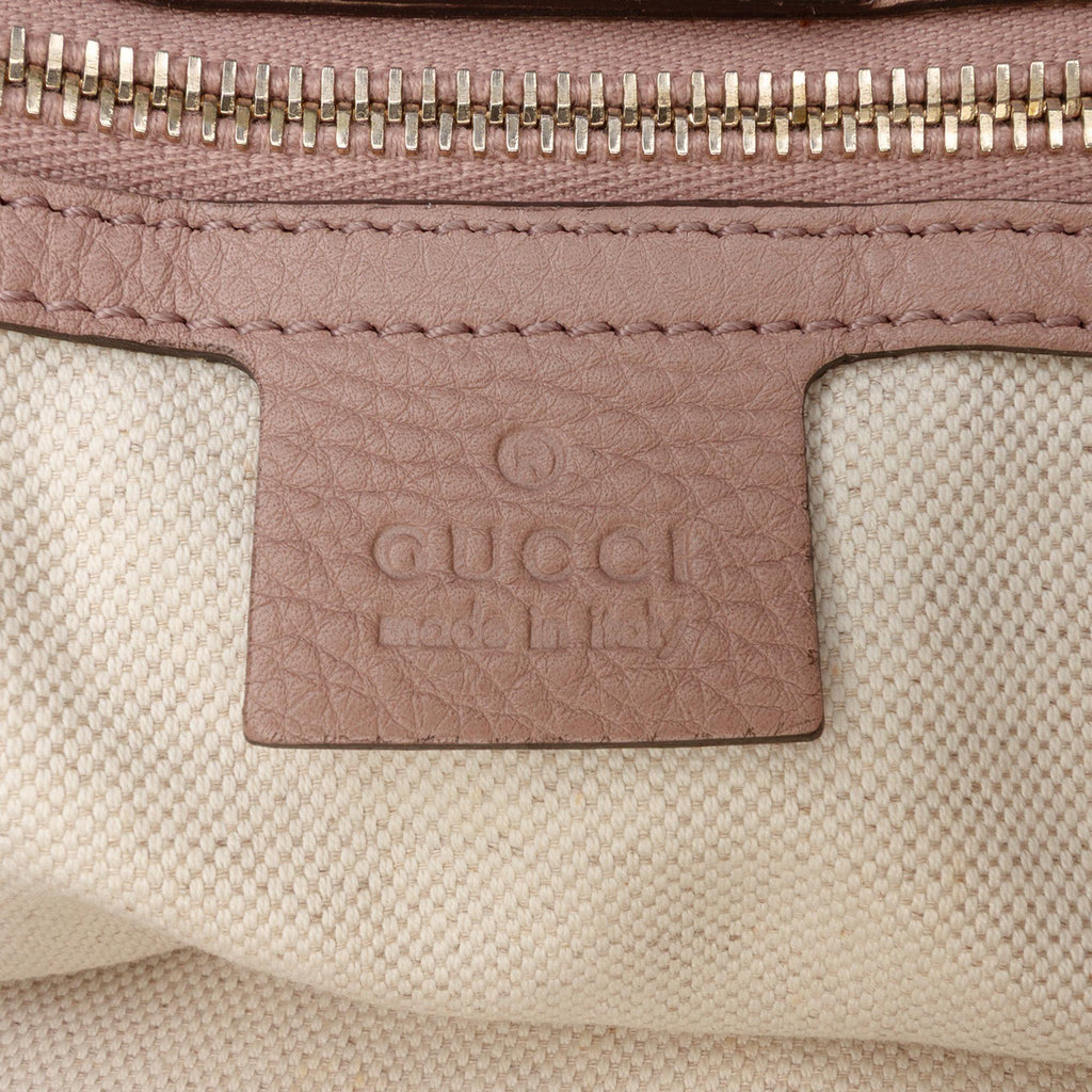 Gucci Medium Calfskin Bamboo Shopper Satchel