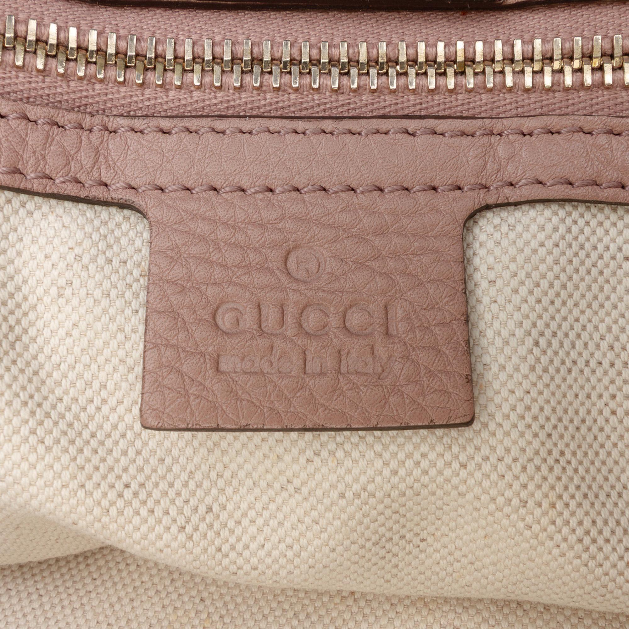 Gucci Medium Calfskin Bamboo Shopper Satchel
