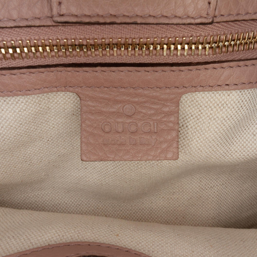 Gucci Medium Calfskin Bamboo Shopper Satchel