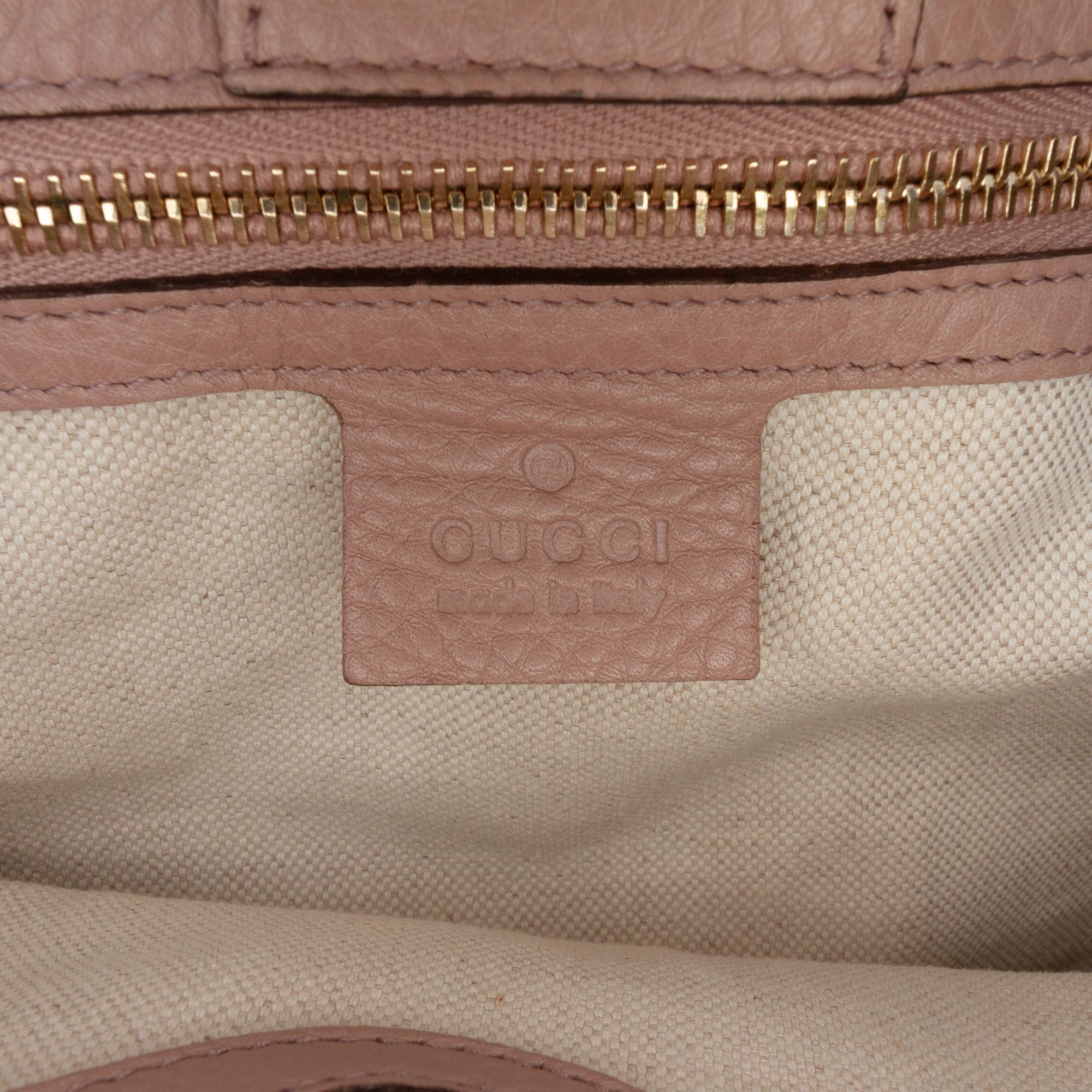 Gucci Medium Calfskin Bamboo Shopper Satchel