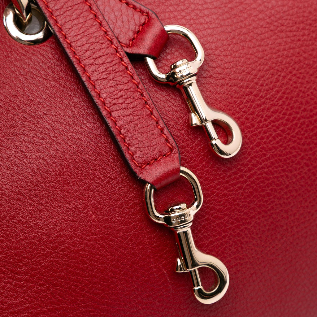 Gucci Medium Calfskin Bamboo Shopper Satchel