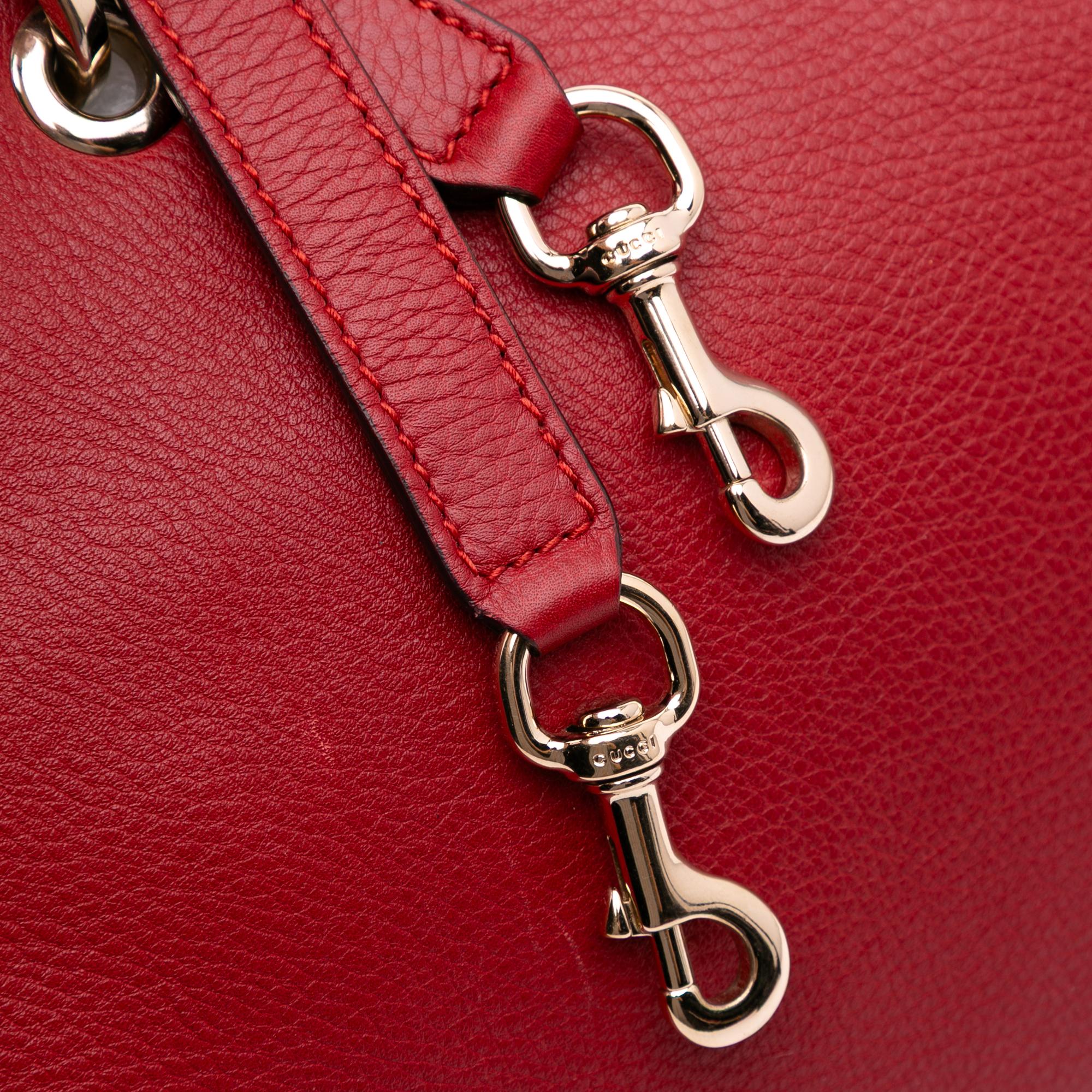 Gucci Medium Calfskin Bamboo Shopper Satchel