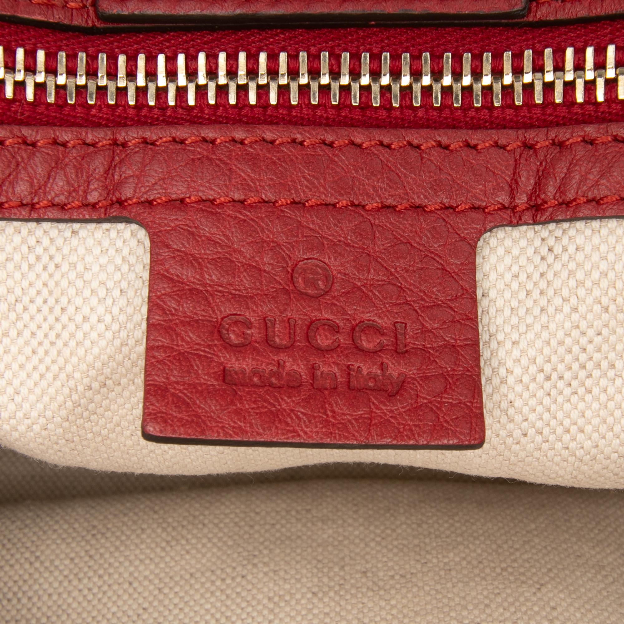 Gucci Medium Calfskin Bamboo Shopper Satchel