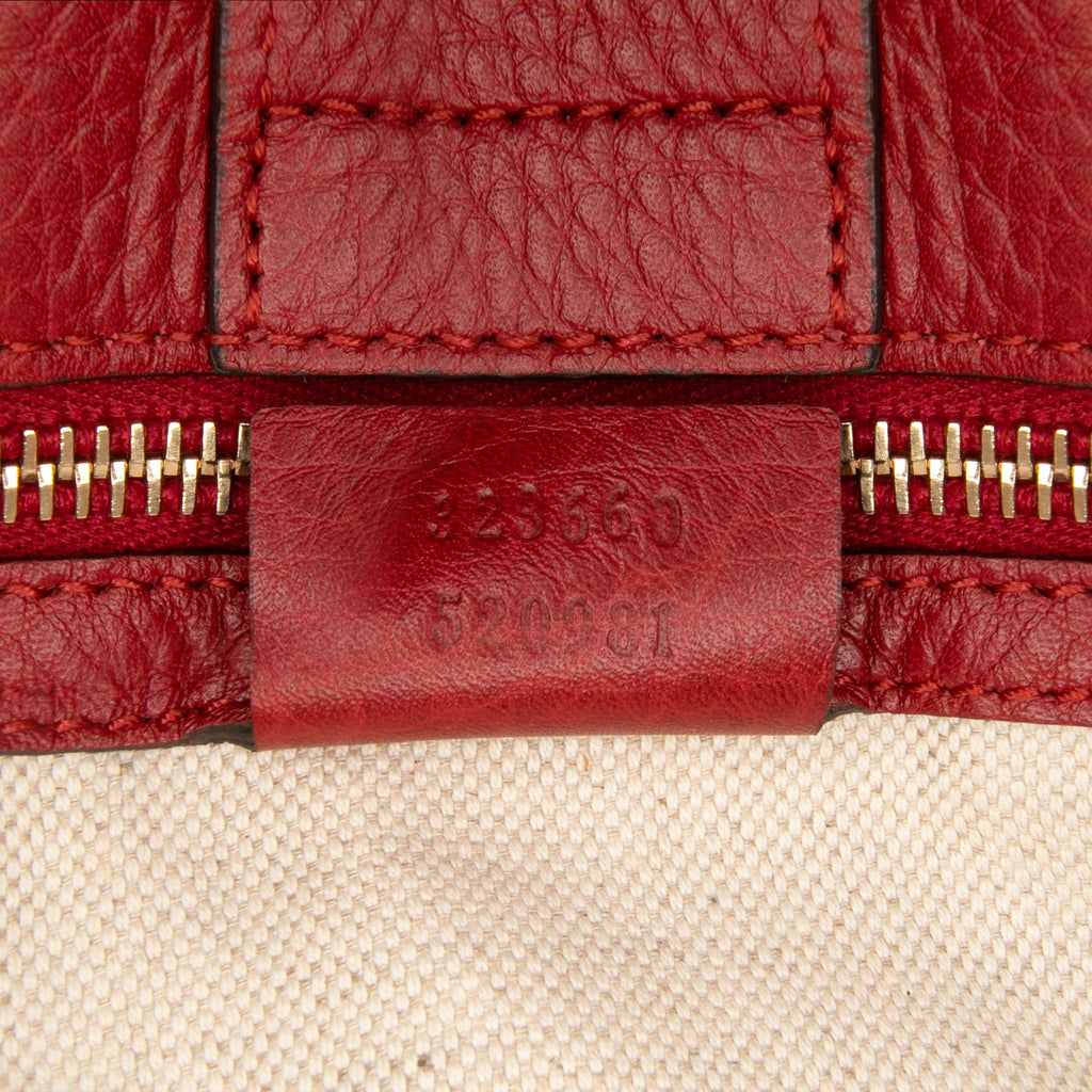 Gucci Medium Calfskin Bamboo Shopper Satchel