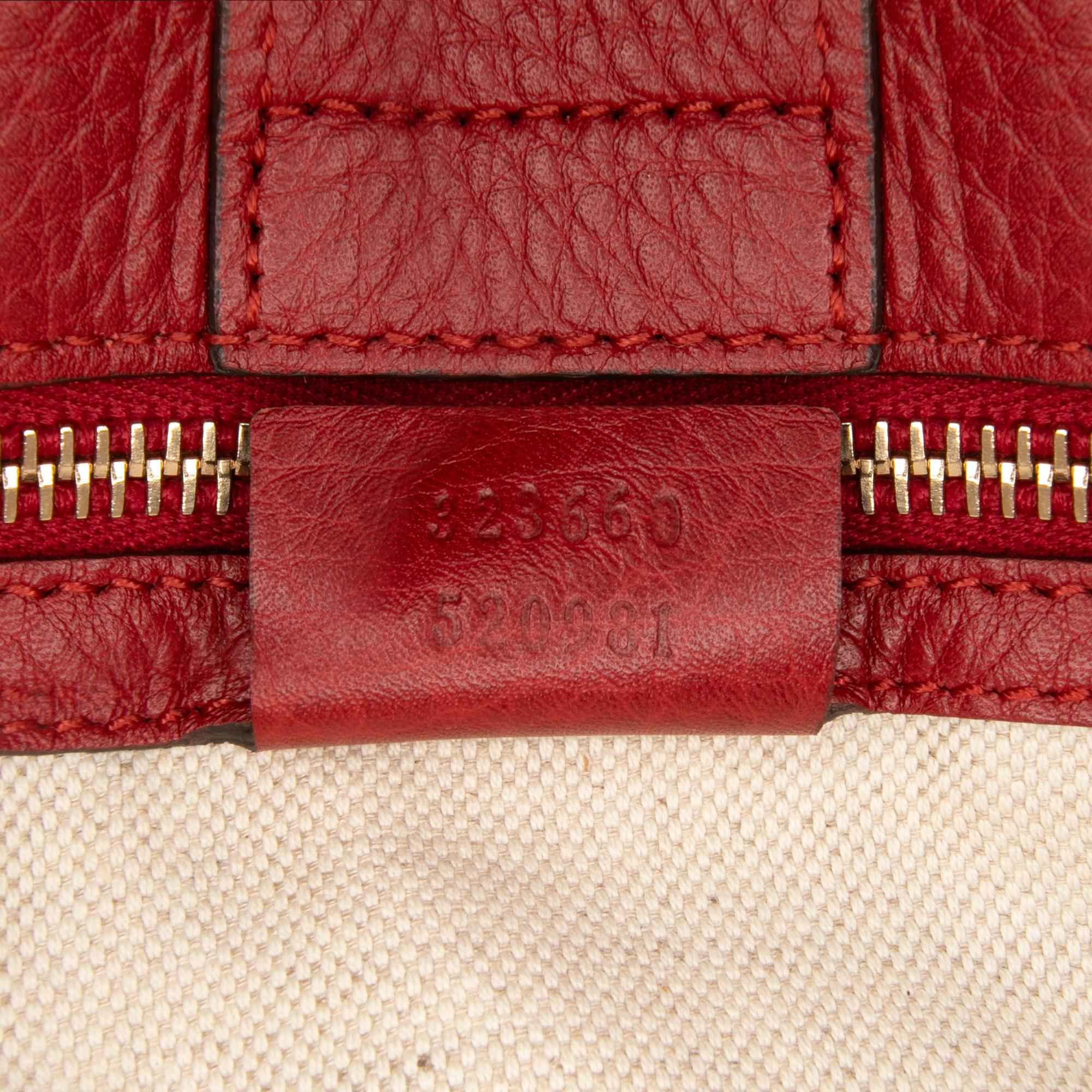 Gucci Medium Calfskin Bamboo Shopper Satchel