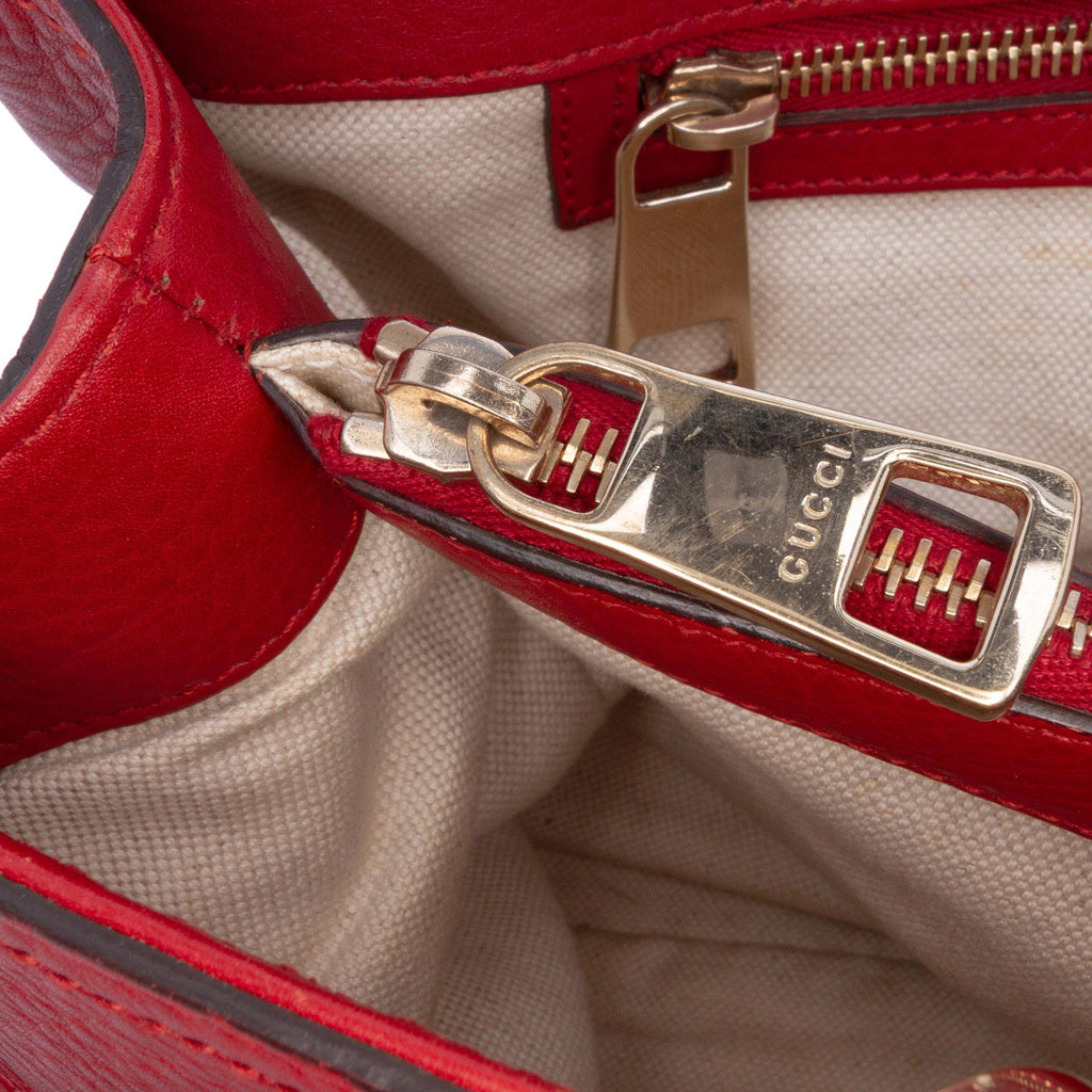 Gucci Medium Calfskin Bamboo Shopper Satchel