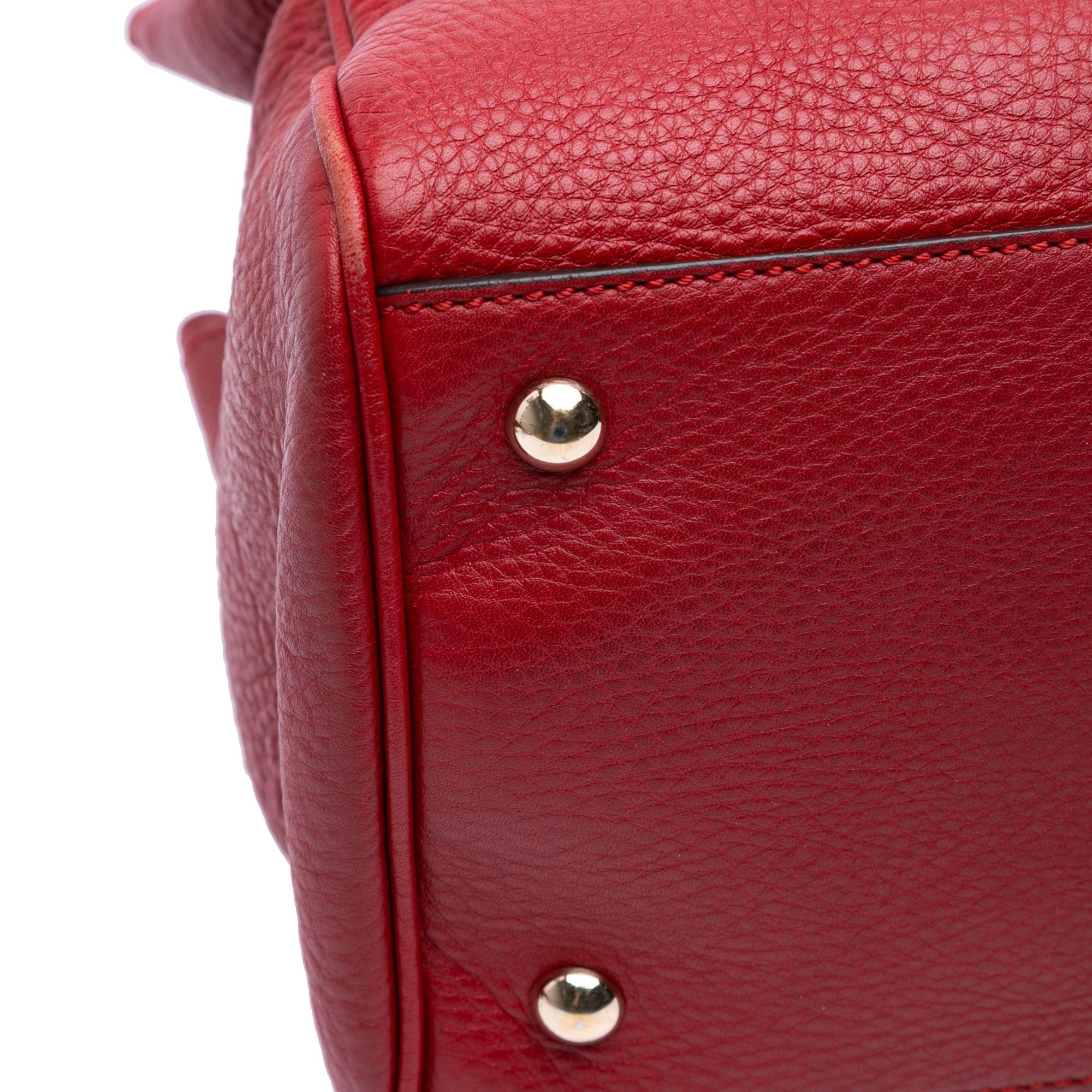 Gucci Medium Calfskin Bamboo Shopper Satchel