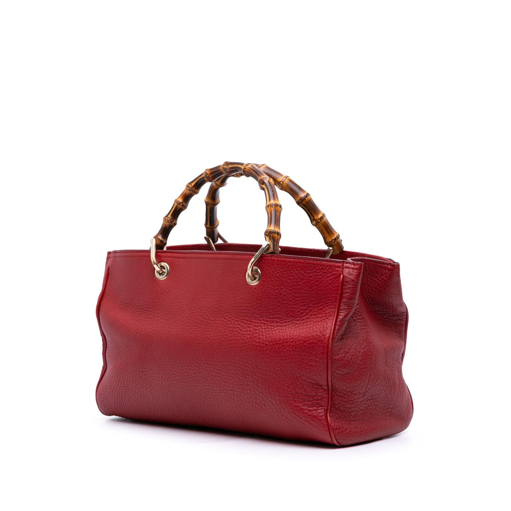 Gucci Medium Calfskin Bamboo Shopper Satchel