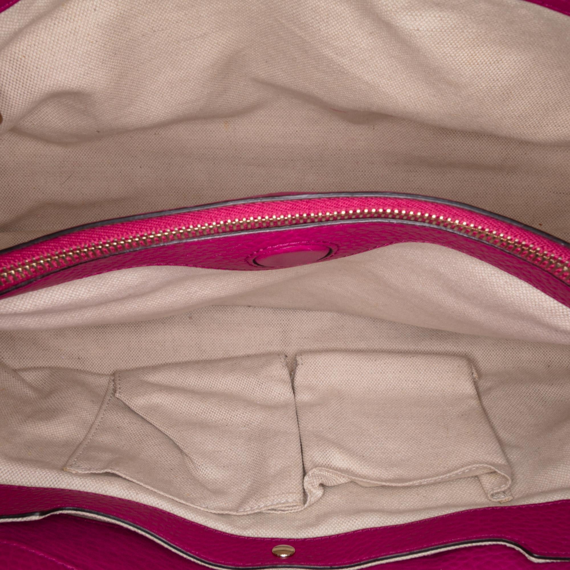 Gucci Medium Calfskin Bamboo Shopper Satchel