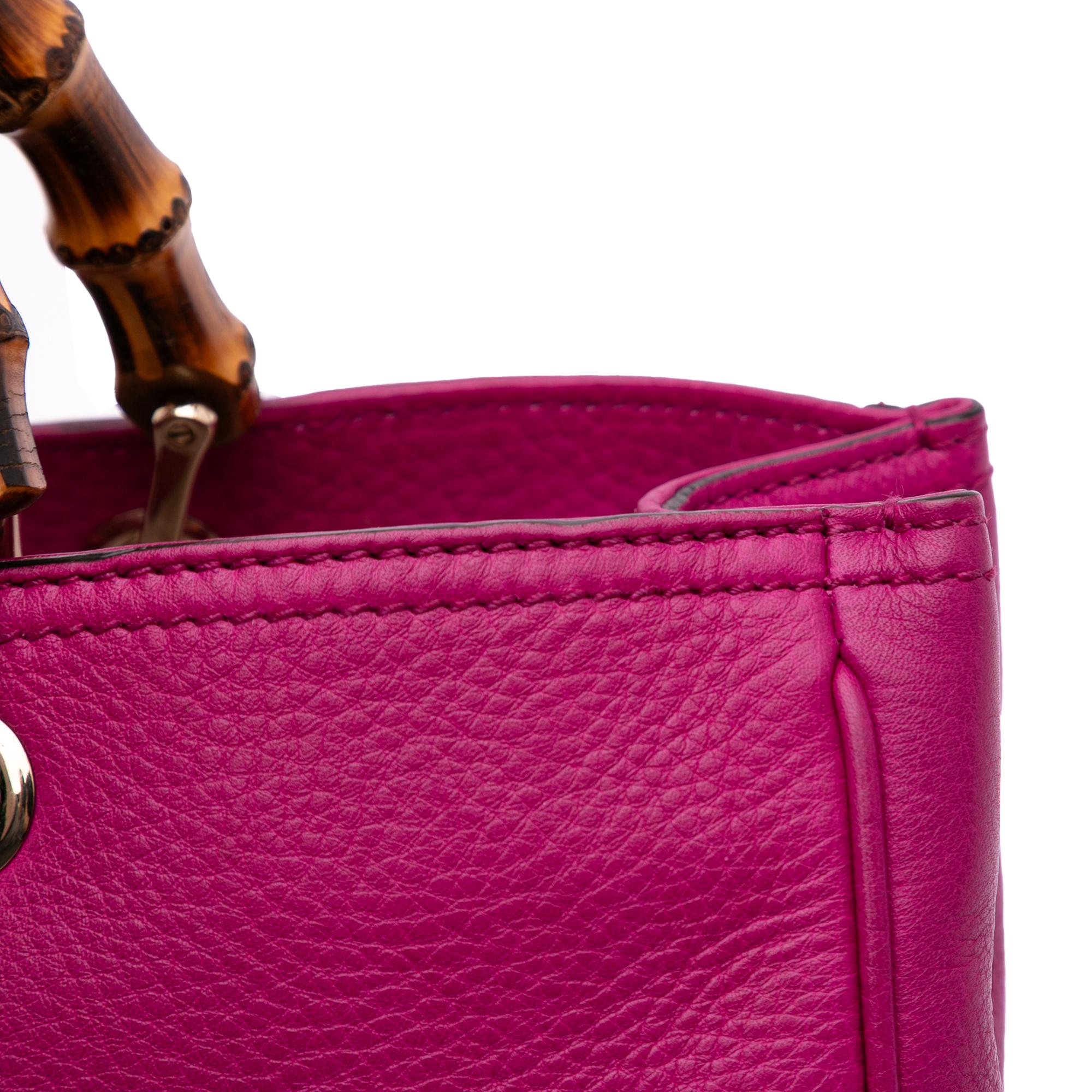 Gucci Medium Calfskin Bamboo Shopper Satchel