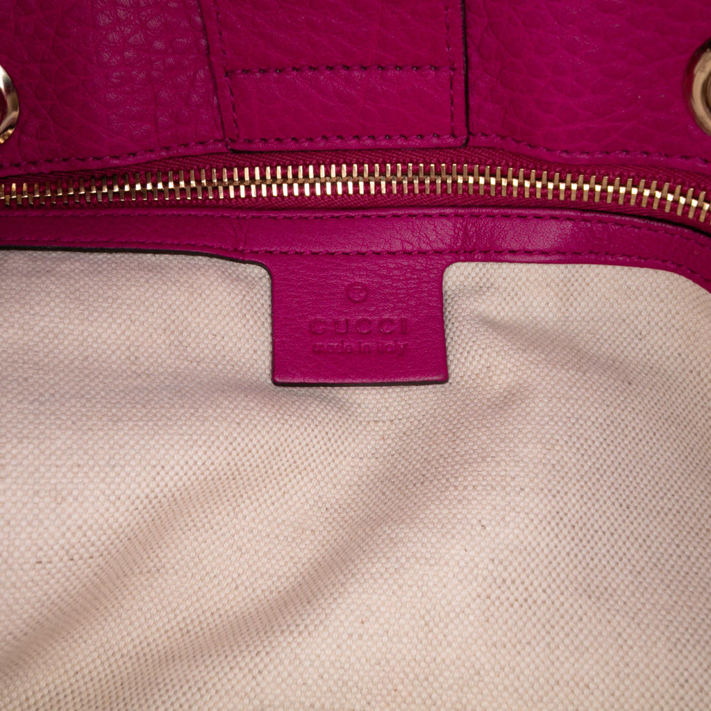 Gucci Medium Calfskin Bamboo Shopper Satchel