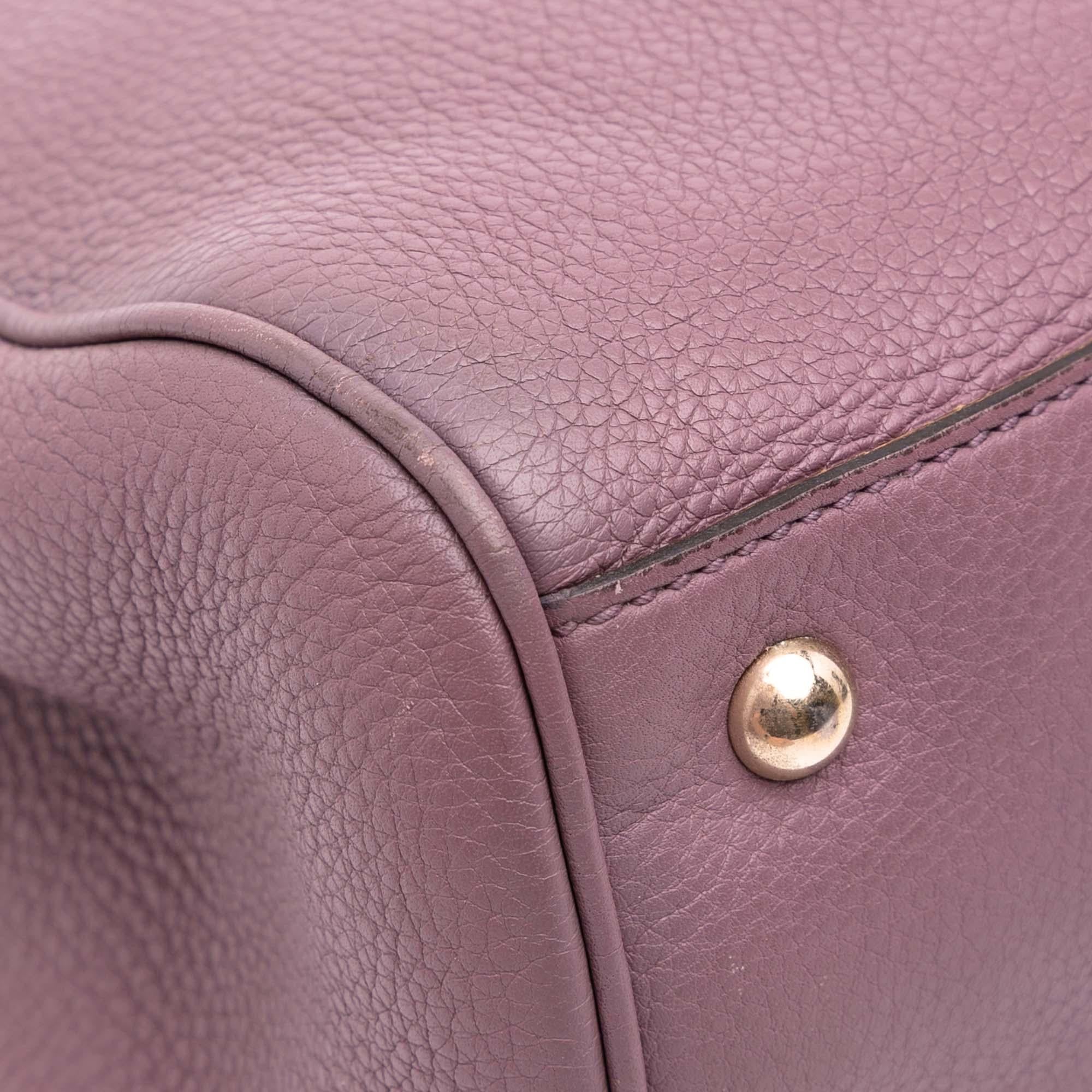 Gucci Medium Calfskin Bamboo Shopper Satchel