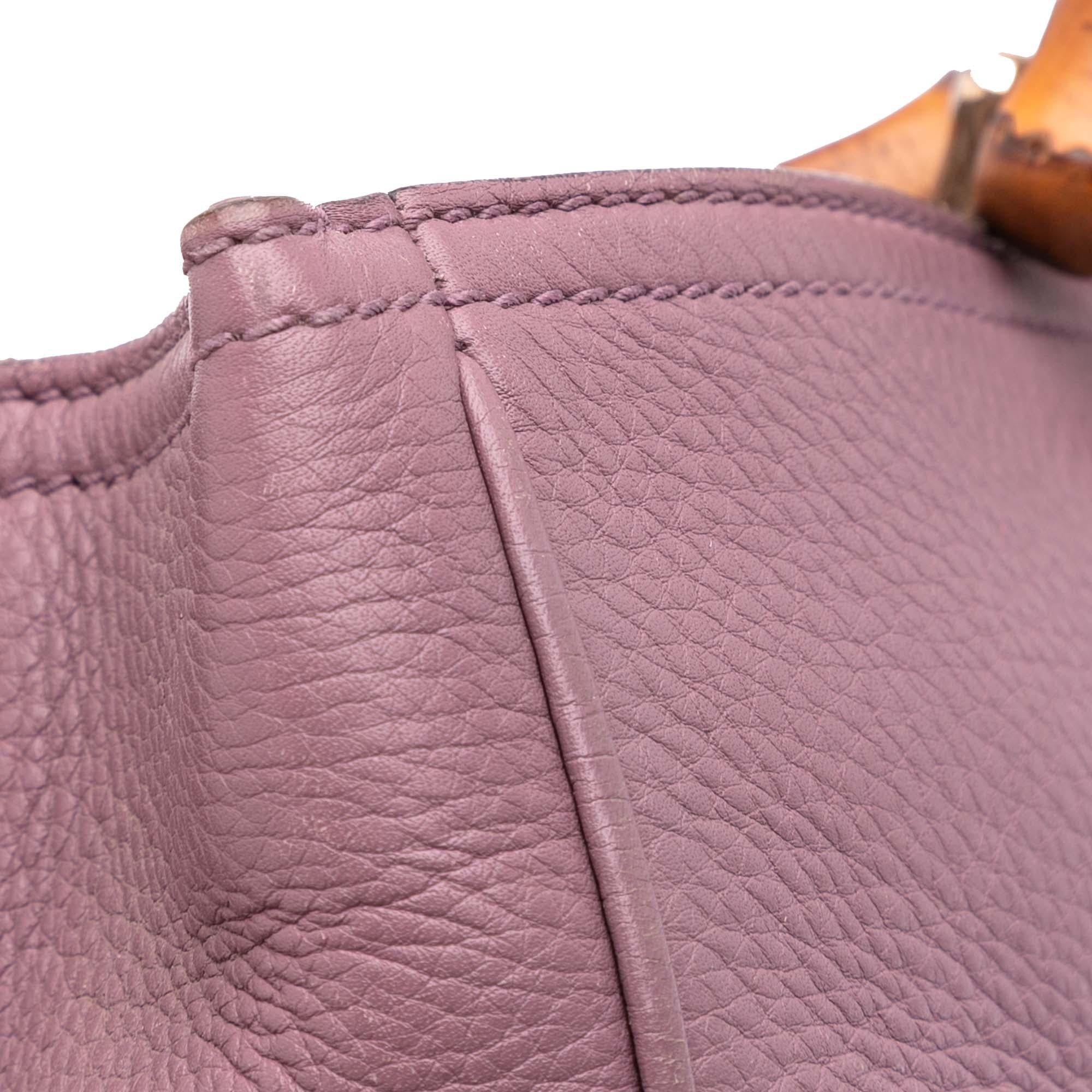 Gucci Medium Calfskin Bamboo Shopper Satchel