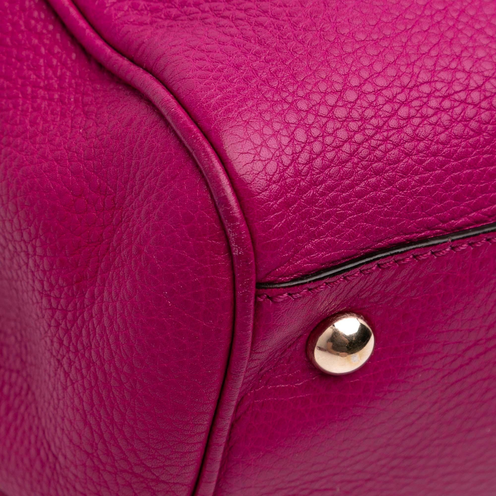 Gucci Medium Calfskin Bamboo Shopper Satchel