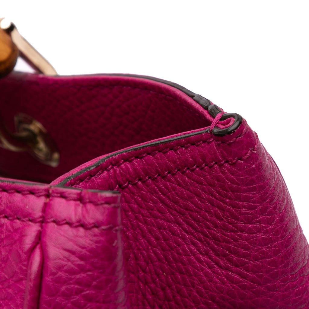 Gucci Medium Calfskin Bamboo Shopper Satchel