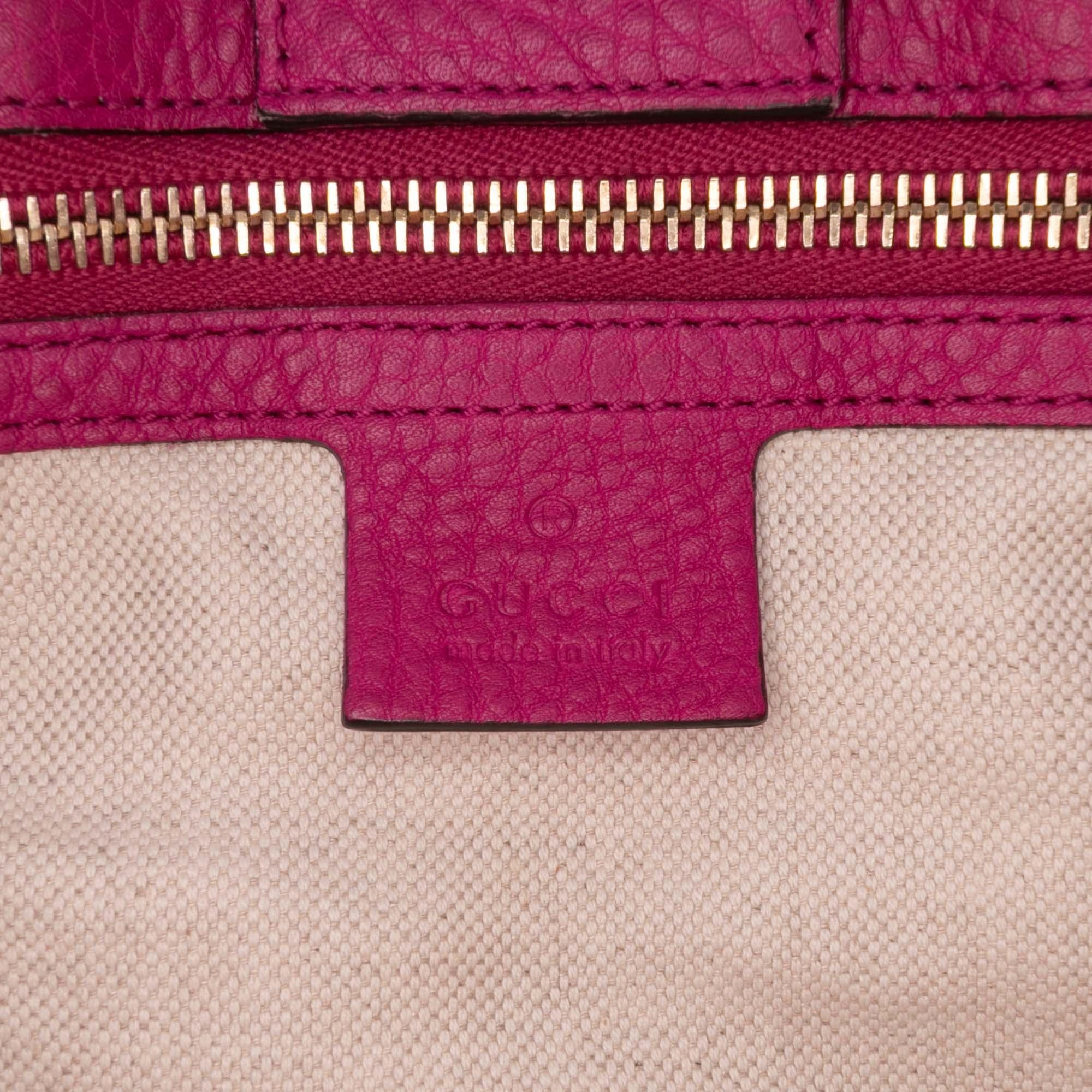 Gucci Medium Calfskin Bamboo Shopper Satchel