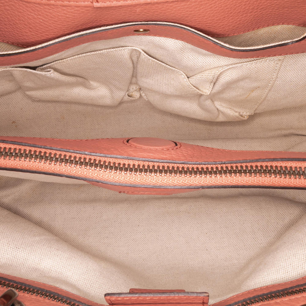 Gucci Medium Calfskin Bamboo Shopper Satchel