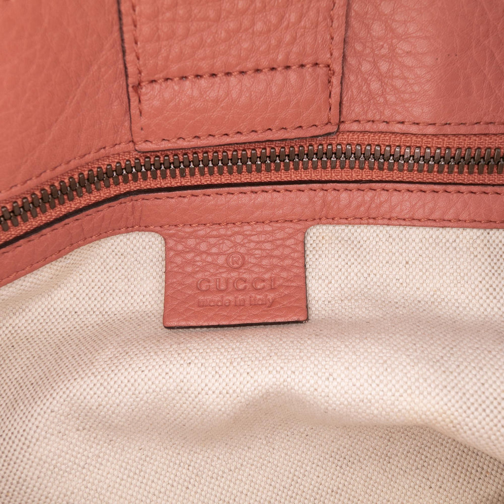 Gucci Medium Calfskin Bamboo Shopper Satchel