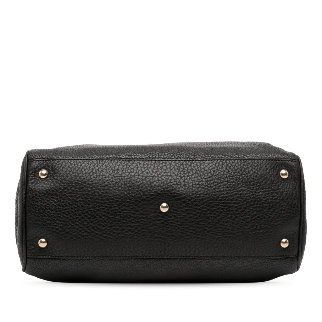 Gucci Medium Calfskin Bamboo Shopper Satchel