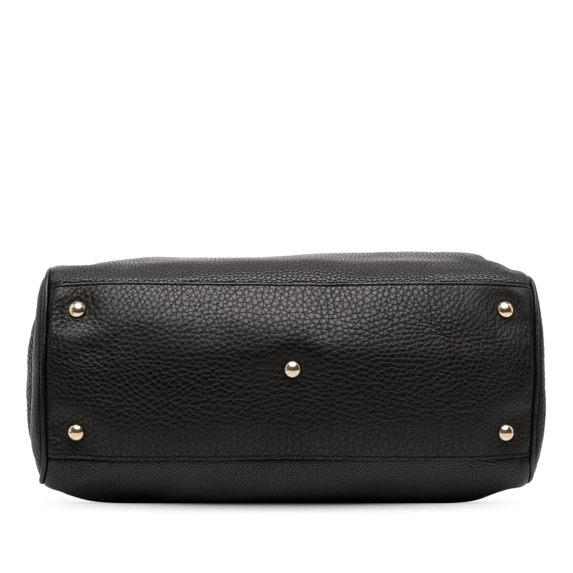 Gucci Medium Calfskin Bamboo Shopper Satchel