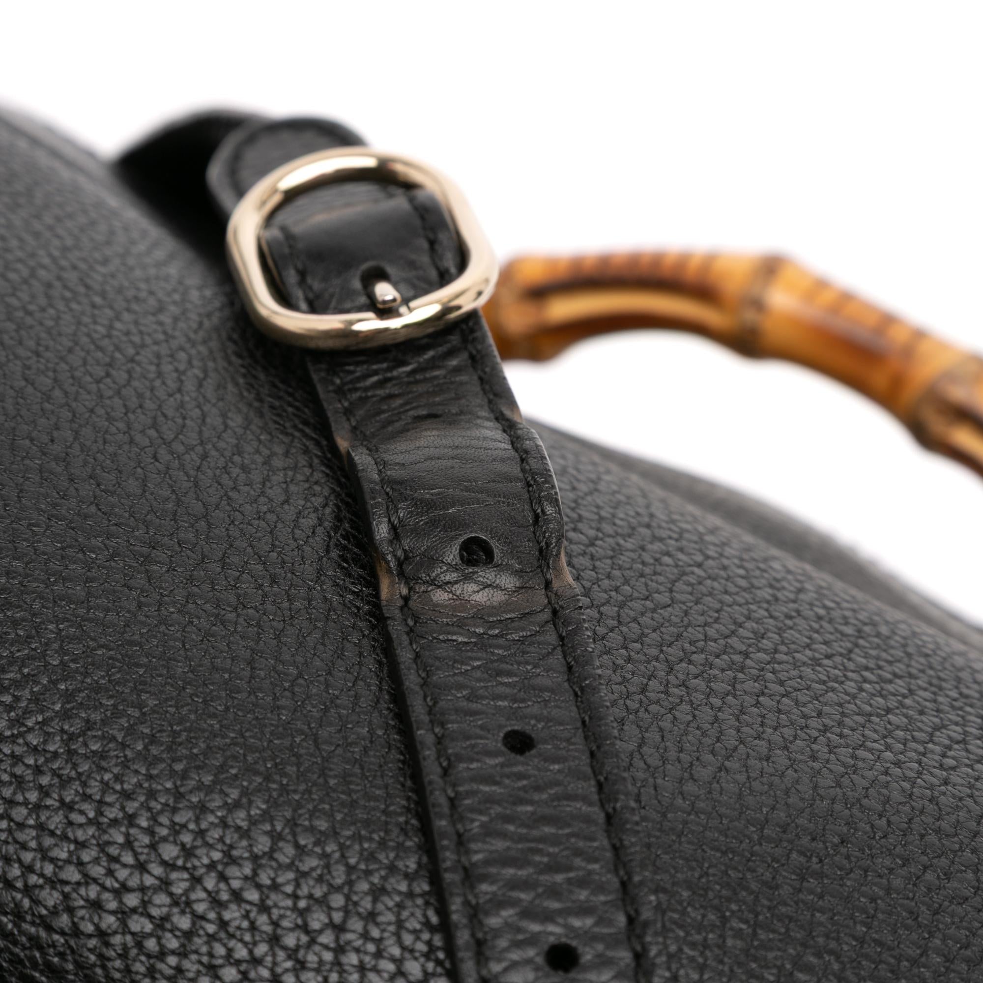 Gucci Medium Calfskin Bamboo Shopper Satchel